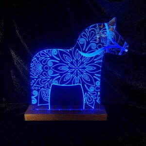 Dalahäst "kurbits" Blå