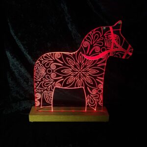 Dalahäst "kurbits" Röd