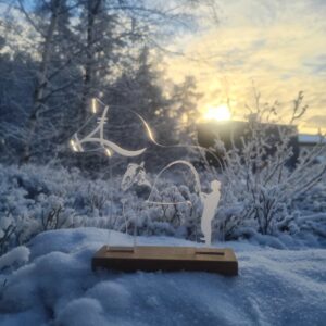 Liten Dalahäst utan led "Fiske"