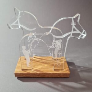 Servetthållare Dalahäst "Fiske"